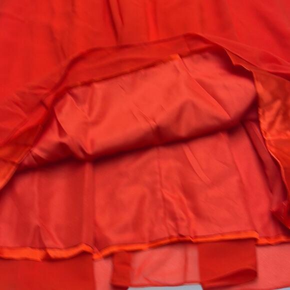 JAEDEN Women’s Large Red Full Length Wedding Dress - Picture 3 of 5